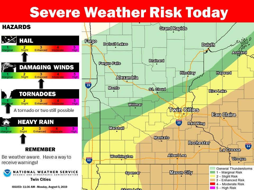 Severe storms to redevelop in Minnesota Monday afternoon - Bring Me The ...