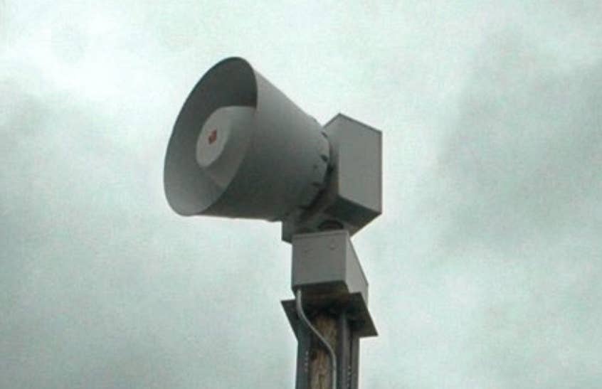The emergency siren test will happen 20 minutes later than usual on ...