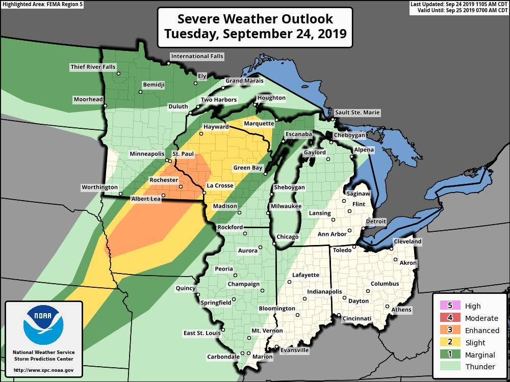 Severe weather: Strong tornadoes, very large hail possible in southern ...