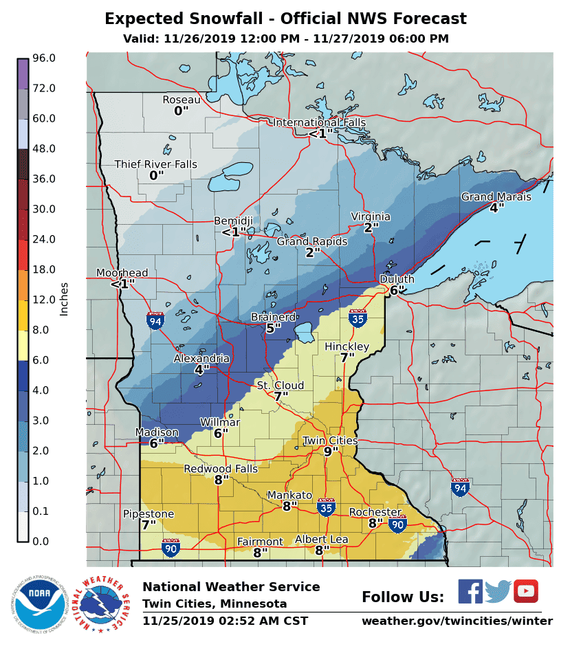 Winter storm warning: Heavy snow targeting Twin Cities - Bring Me The News