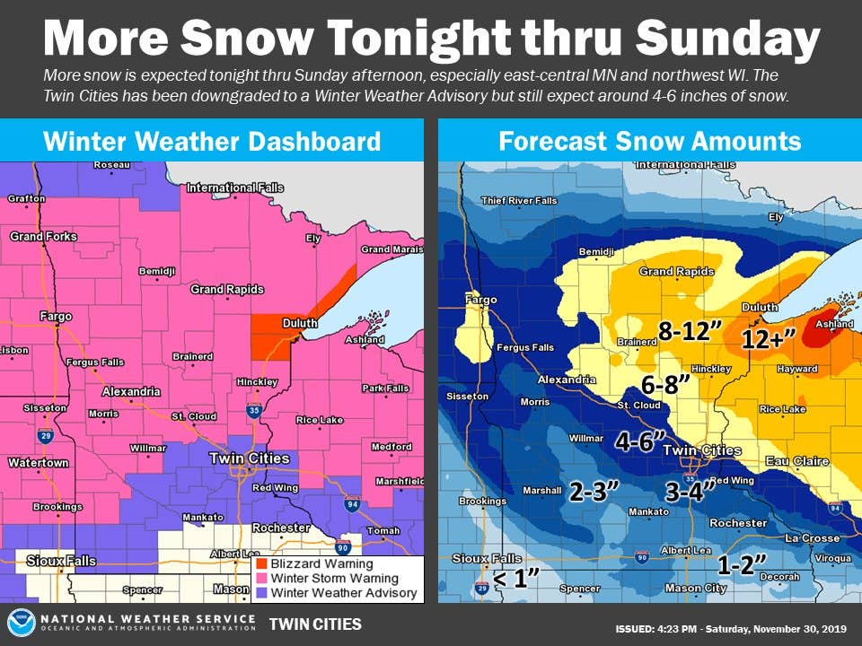 Storm winds down Sunday, but not before more snow accumulates in ...