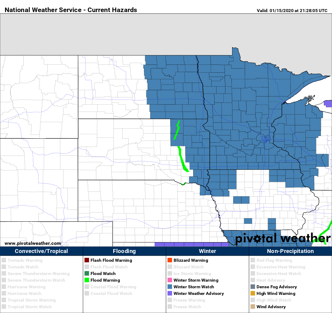 Winter storm watch: A foot of snow possible in the Twin Cities - Bring ...