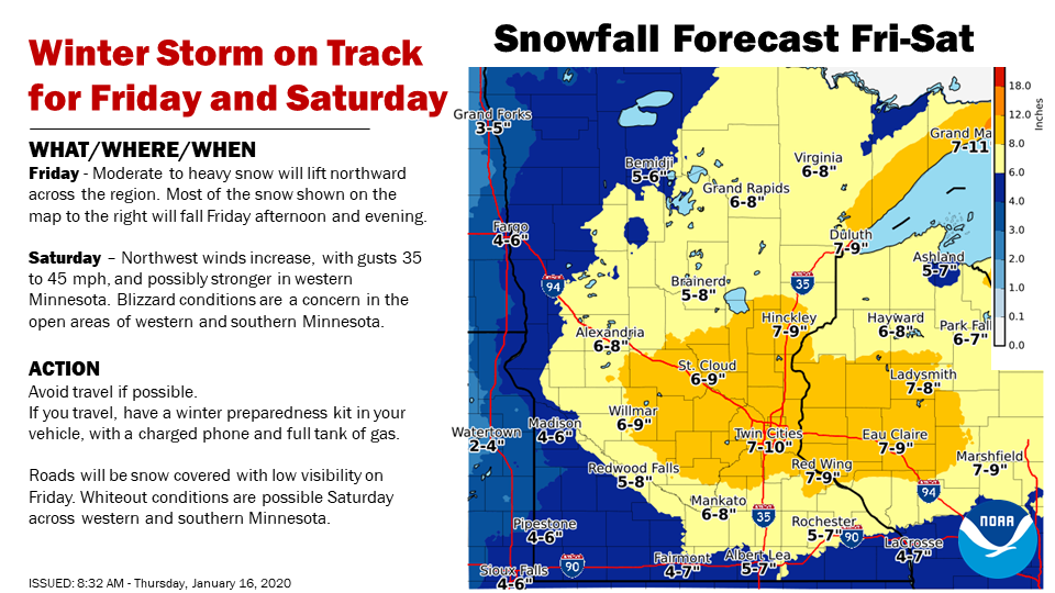 Here we go: Winter storm warning issued in Minnesota - Bring Me The News
