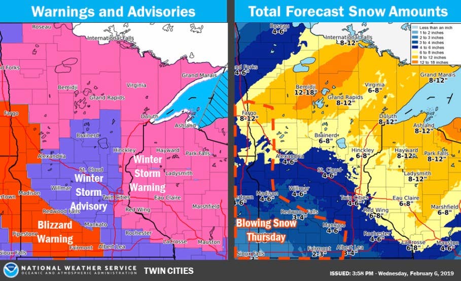 Blizzard and winter storm warnings issued as next snowstorm takes aim ...