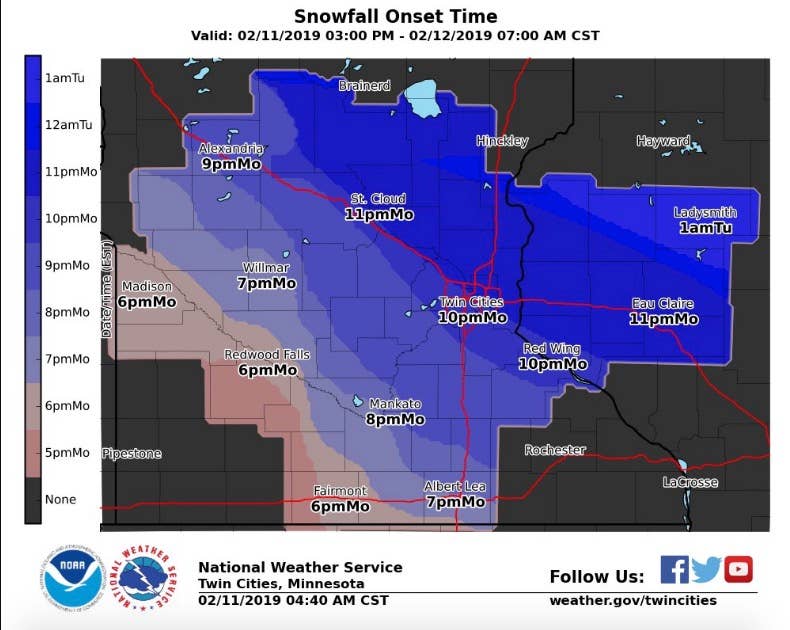 Winter storm arrives late Monday: How much snow for the Twin Cities ...