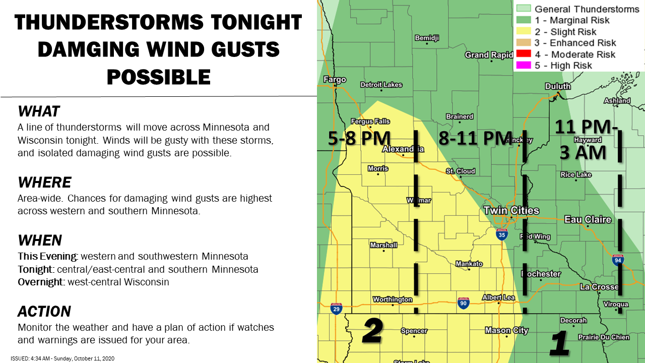 Storms could turn severe Sunday in Minnesota - Bring Me The News