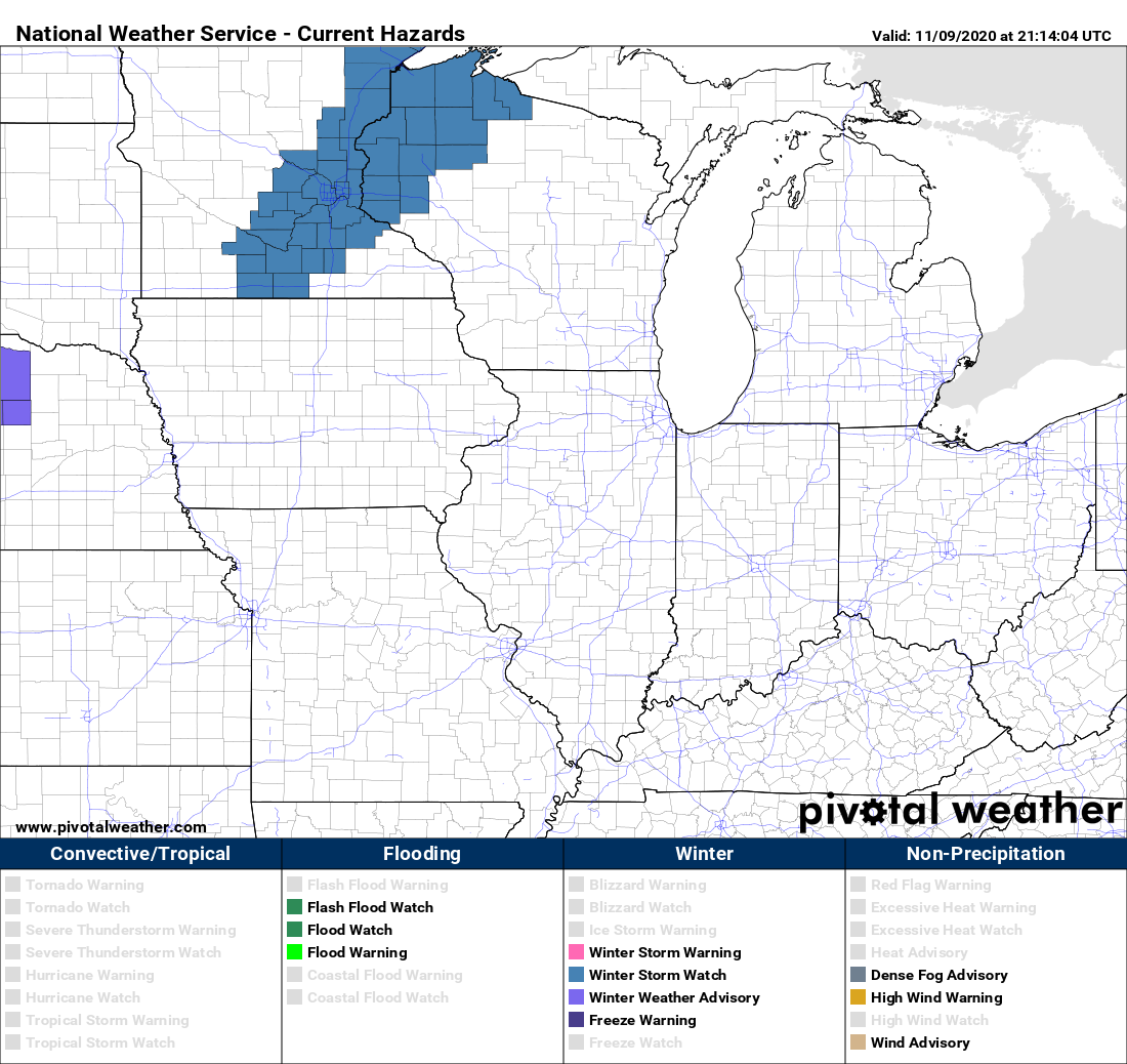 Winter storm watch issued in Minnesota, includes Twin Cities - Bring Me ...