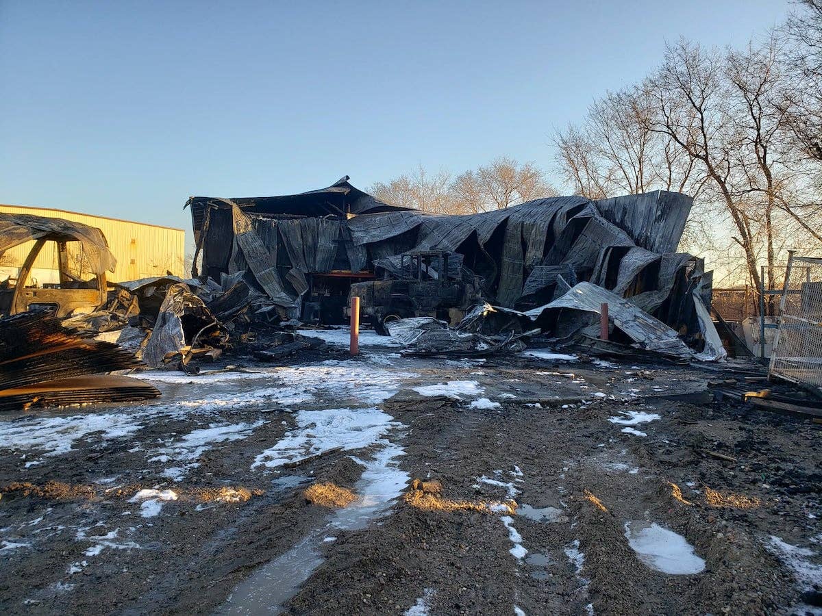 Photos: Fire destroys building, machinery at lumber company in Jordan ...