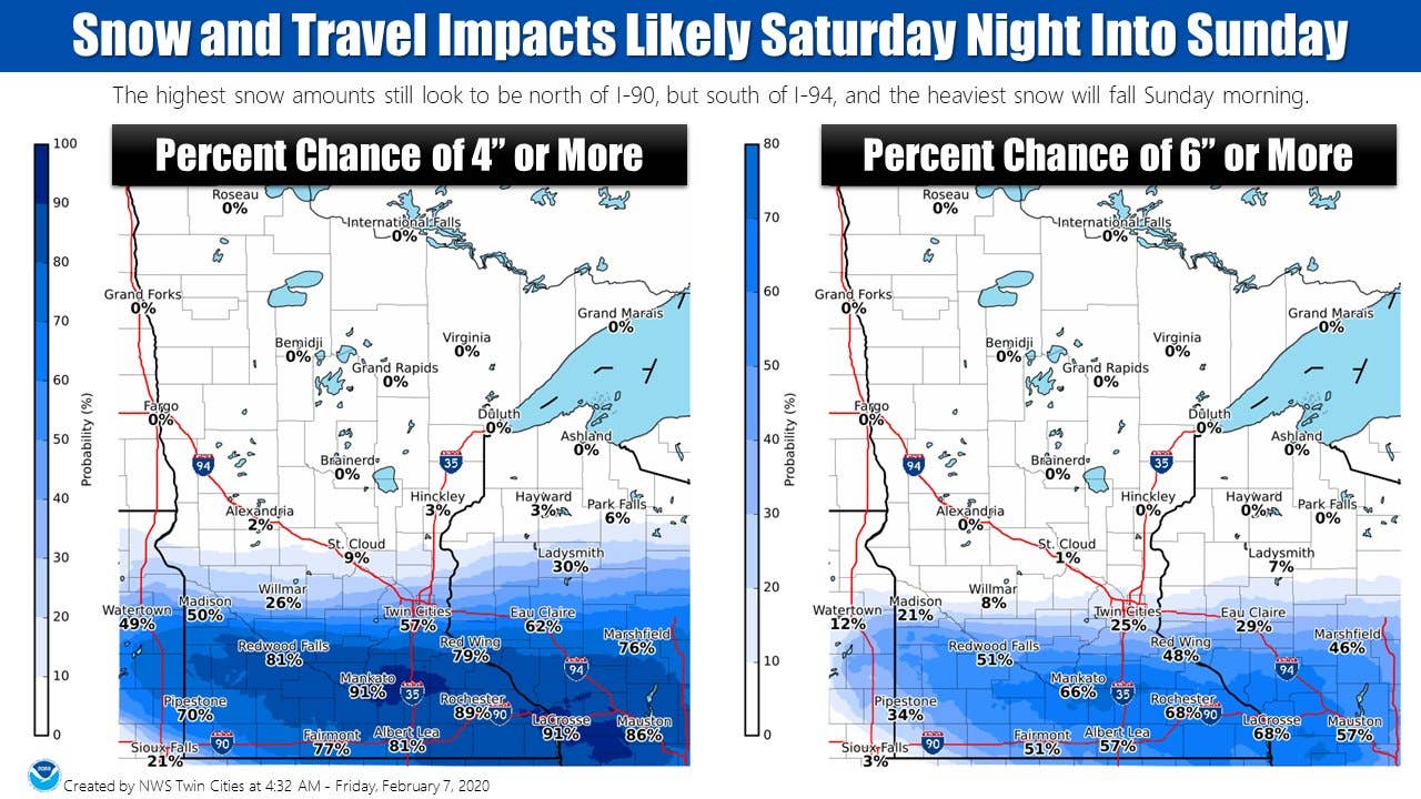 Winter storm watch issued ahead of weekend snow in Minnesota - Bring Me ...