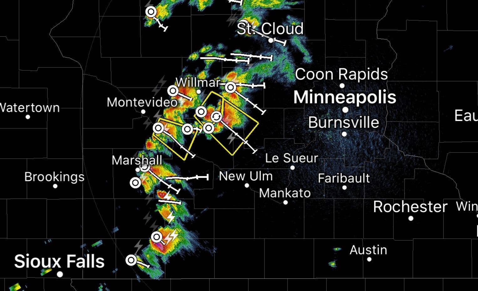 Severe thunderstorm watch issued for southern Minnesota, including the ...