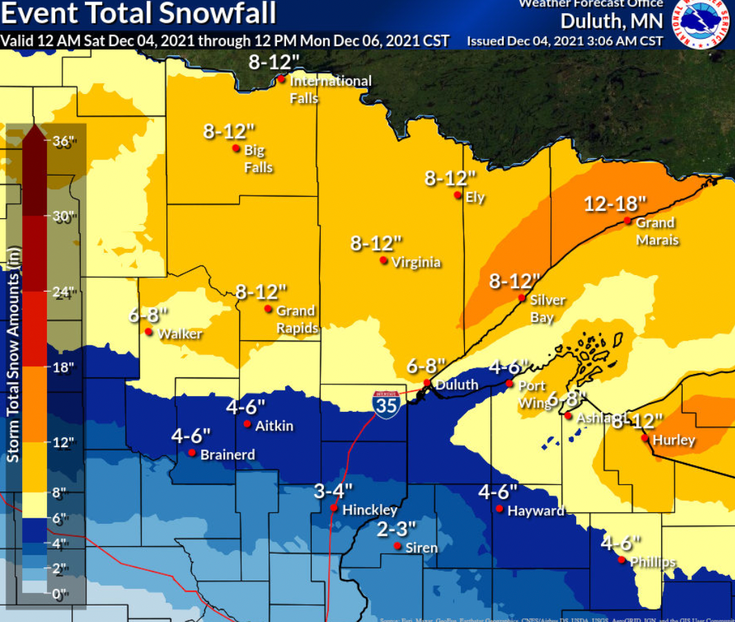 Winter storm warnings issued with heavy snow set to slam Minnesota ...