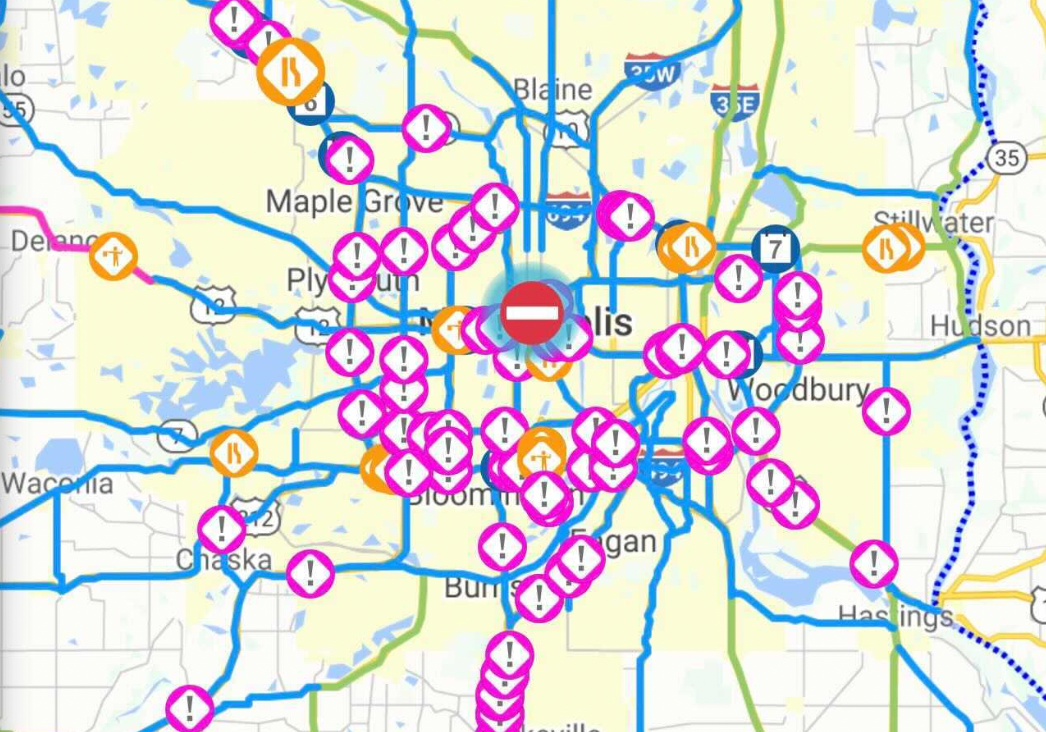 Saturday snow causes havoc on Twin Cities roads - Bring Me The News