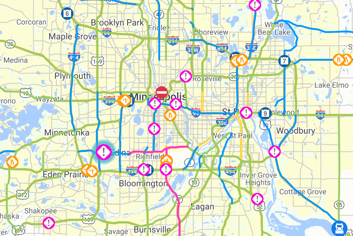 Saturday snow causes havoc on Twin Cities roads - Bring Me The News