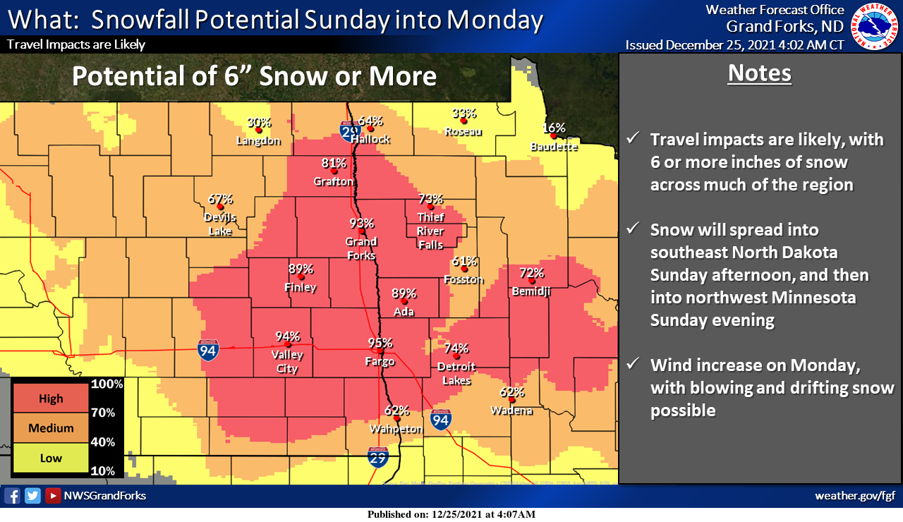 Winter storm watch Sunday in northern MN; more snow Tuesday - Bring Me ...