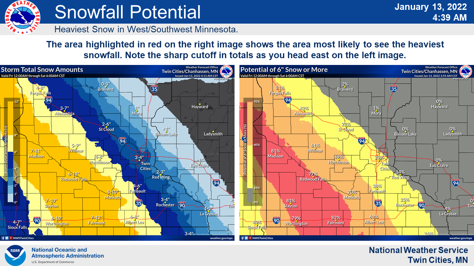 Winter storm warning issued in Minnesota ahead of Friday snow - Bring ...