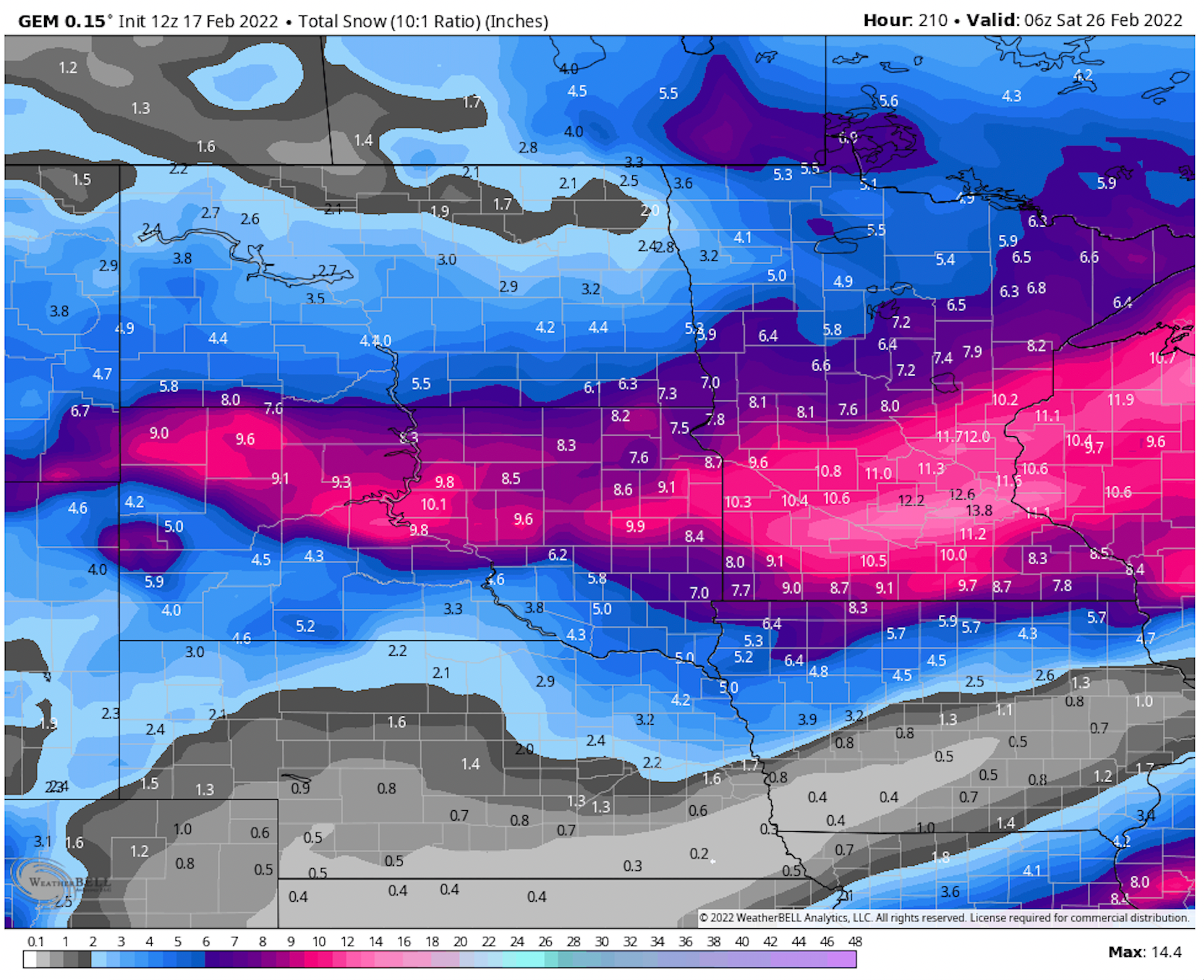 Models hinting that big snow is possible in MN next week - Bring Me The ...