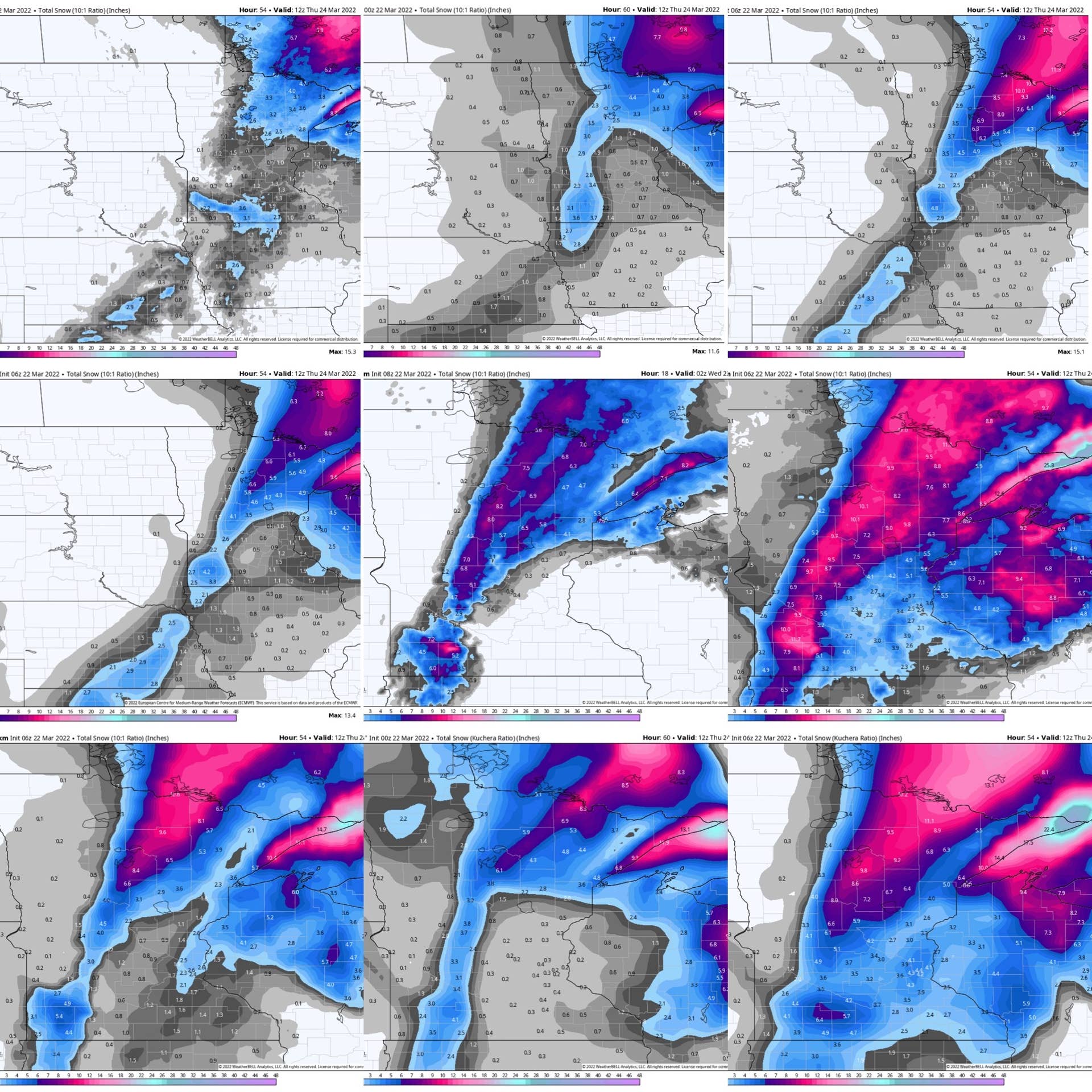 The wild swings and variations of spring storms and computer models ...