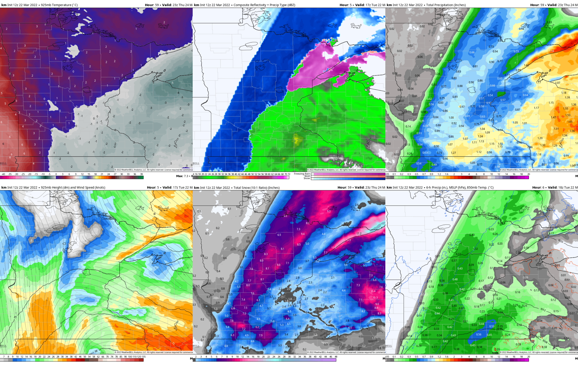 The wild swings and variations of spring storms and computer models ...