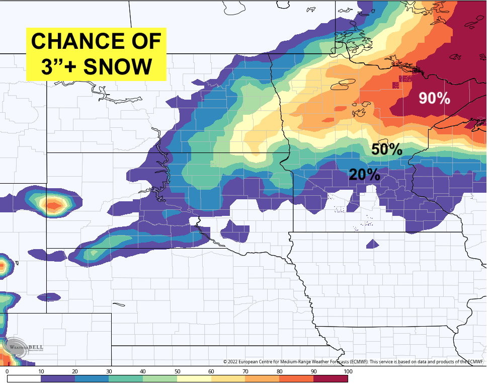 Most likely rain, snow scenarios for Tuesday-Thursday storm system ...