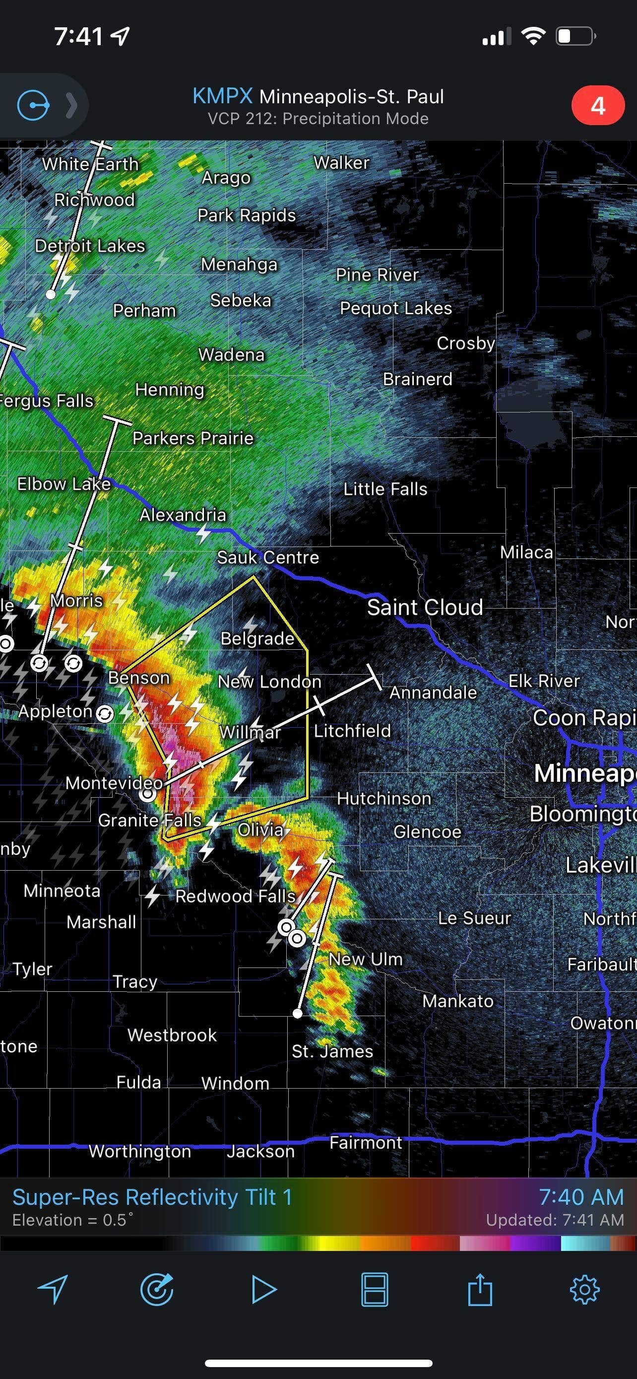 Severe storms racing through Minnesota Monday morning - Bring Me The News