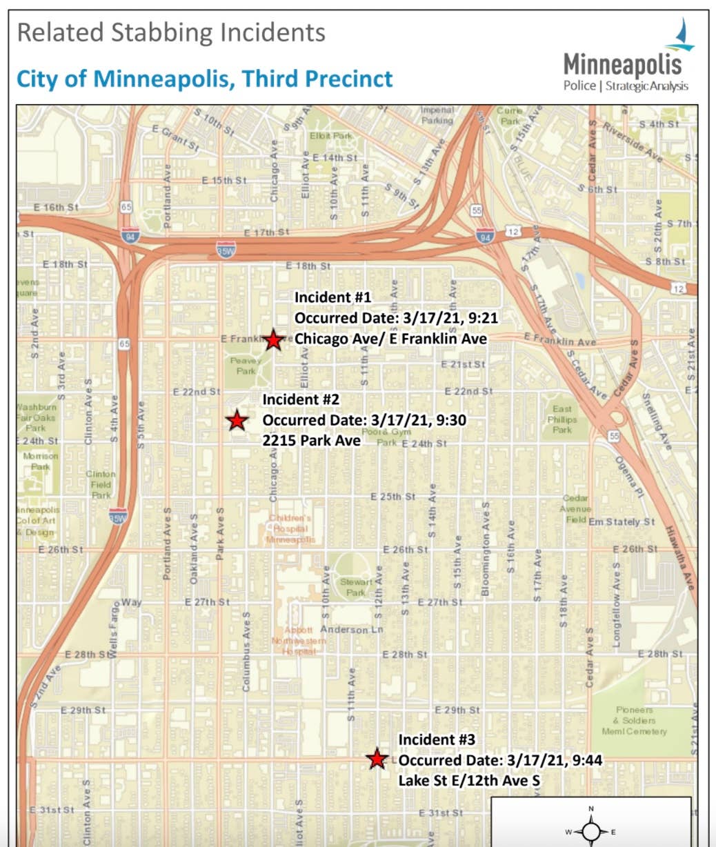 Minneapolis police release pictures of suspect in fatal stabbing spree ...