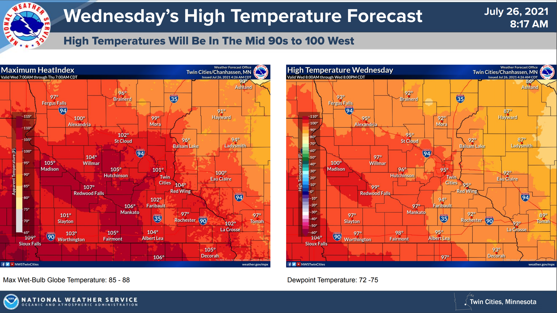 Baseball-sized hail possible with severe storms Monday in Minnesota ...