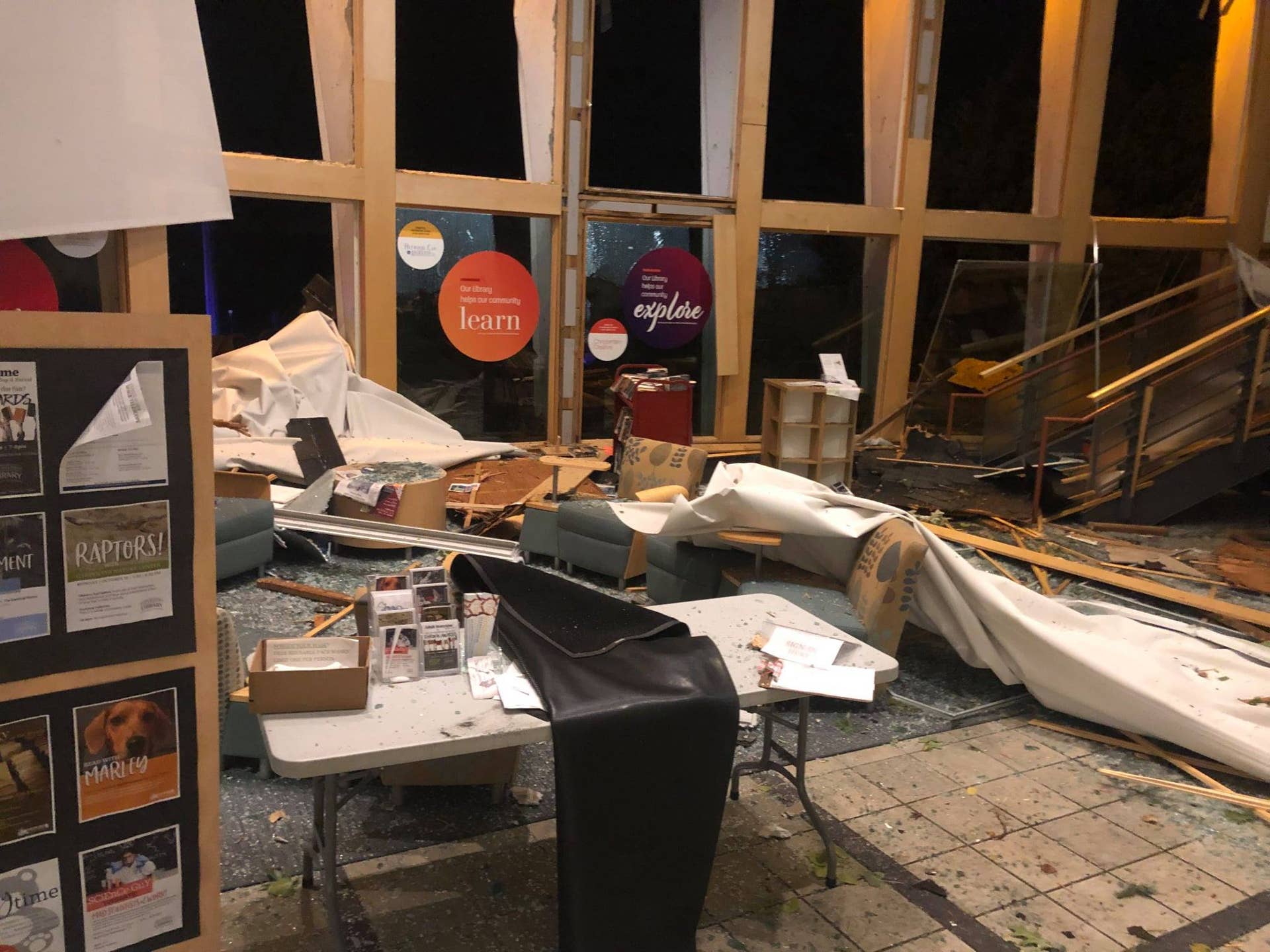 Pictures: Storm causes huge damage to library, planes at MSP, and more ...