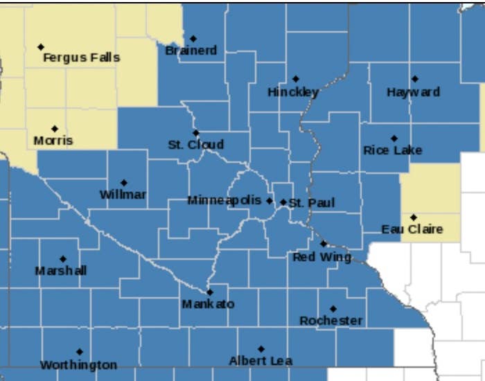 Winter storm watch issued for Twin Cities as snow approaches - Bring Me ...