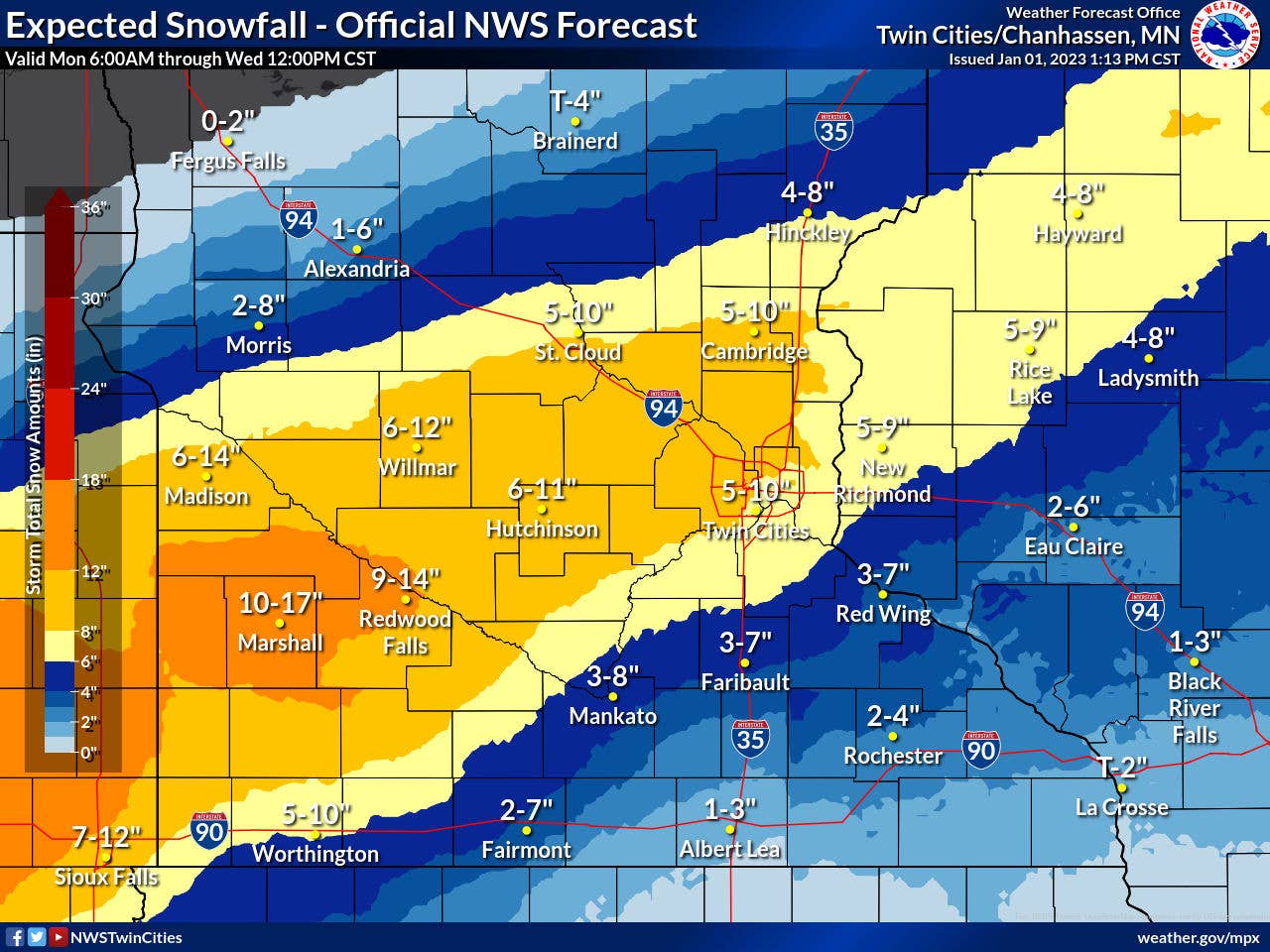 Winter storm and ice storm warnings issued in Minnesota - Bring Me The News