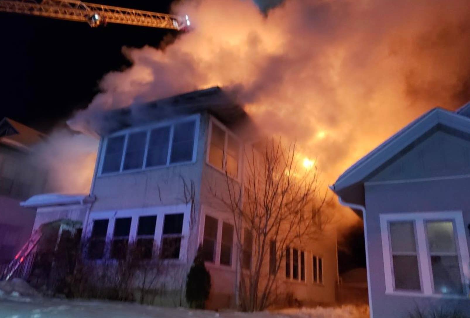 Fire crews attempting to put out fire at Minneapolis duplex - Bring Me ...