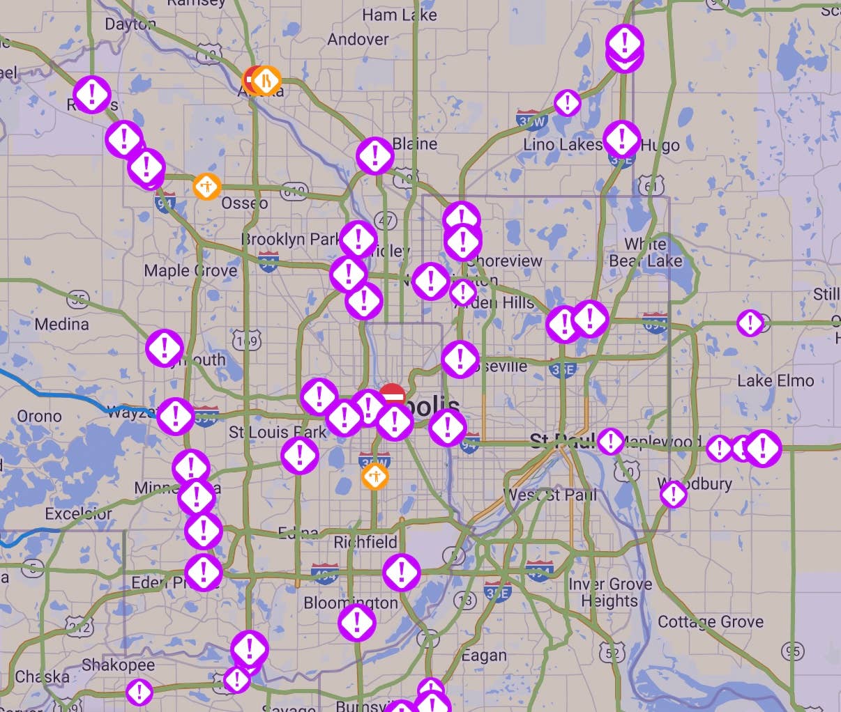 Heavy, fast-falling snow causes havoc on Twin Cities roads - Bring Me ...