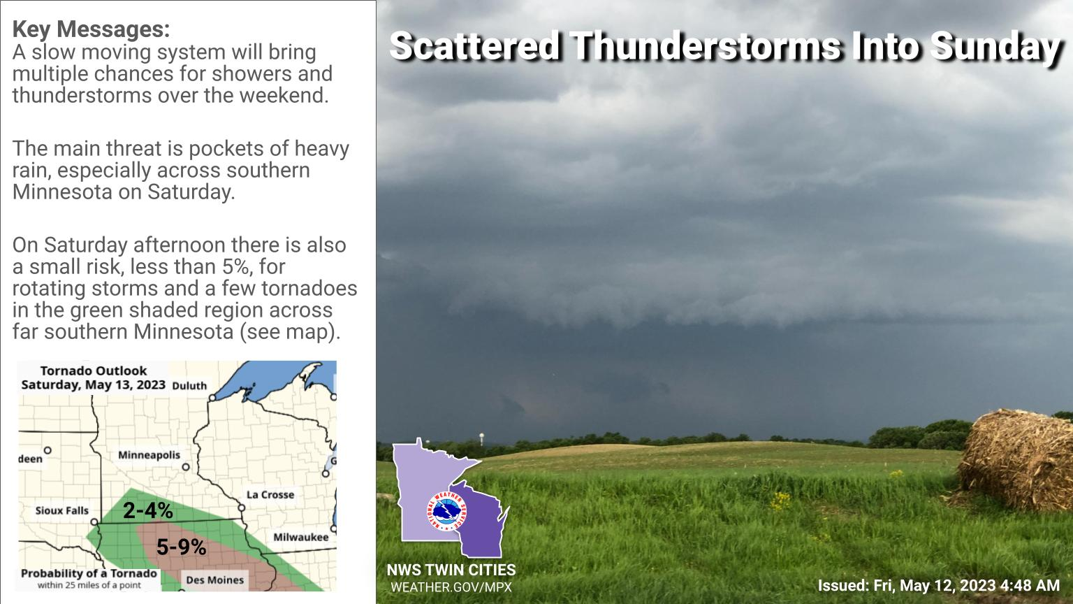 Tornadoes possible in southern Minnesota on Saturday - Bring Me The News