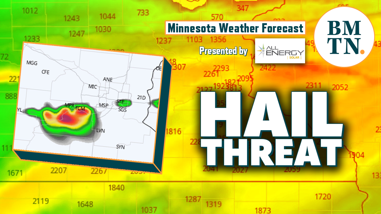 Minnesota weather: Severe storms with hail threat Monday - Bring Me The ...