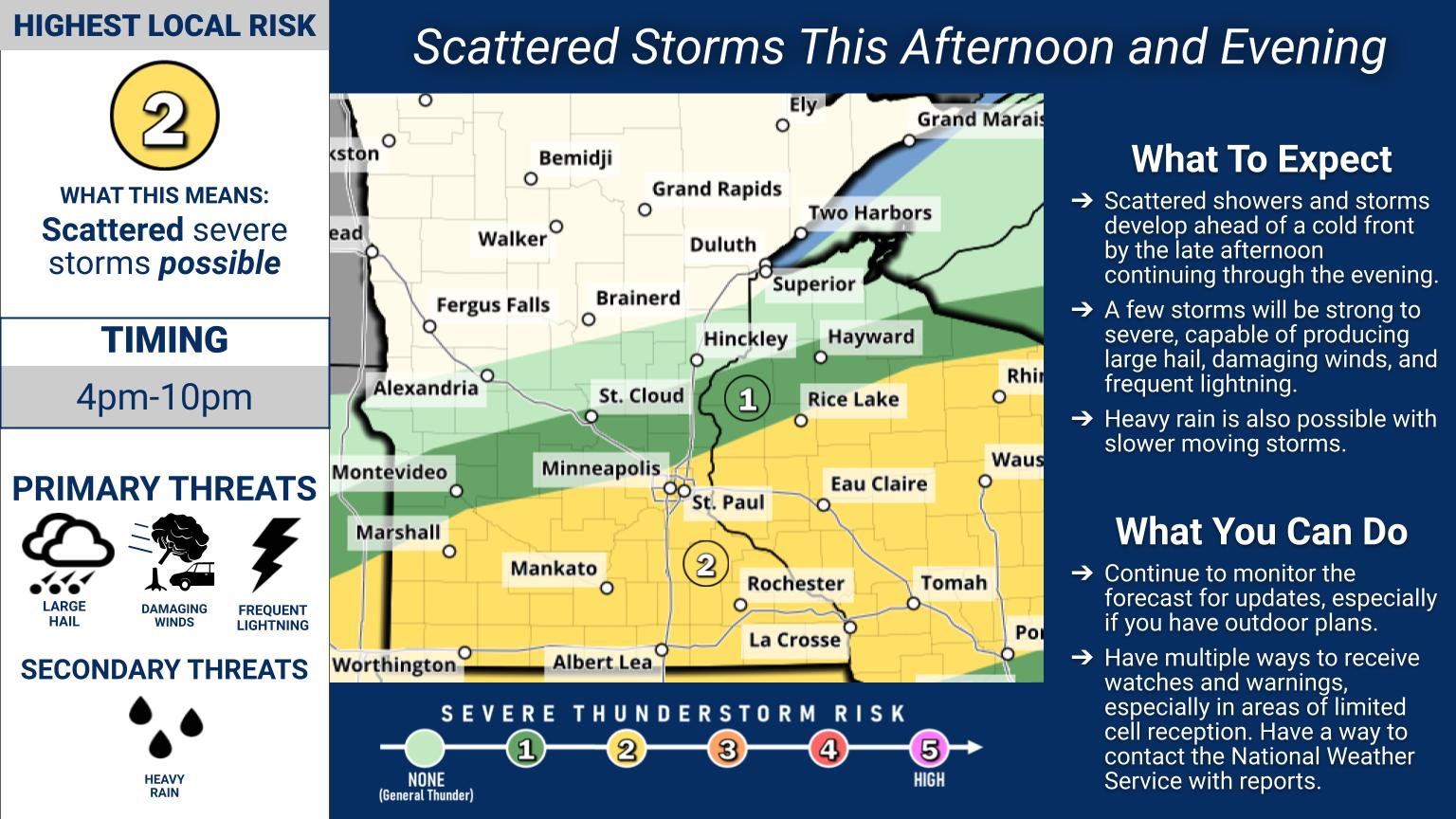 Storms could 'pulse up' and turn severe Monday in Minnesota - Bring Me ...