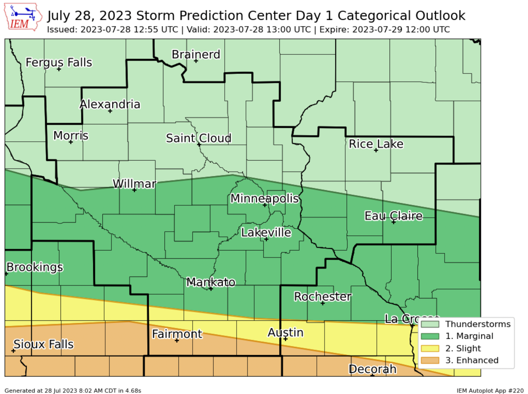 Thursday rain totals and where severe storms could develop again Friday ...