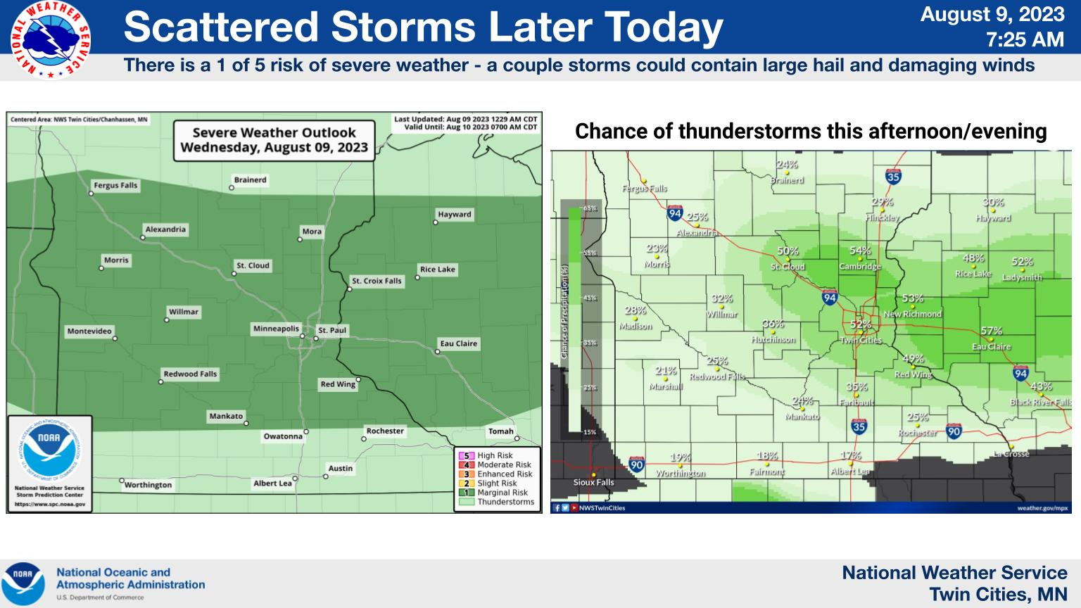 Isolated strong storms Wednesday; severe threat Thursday night - Bring ...