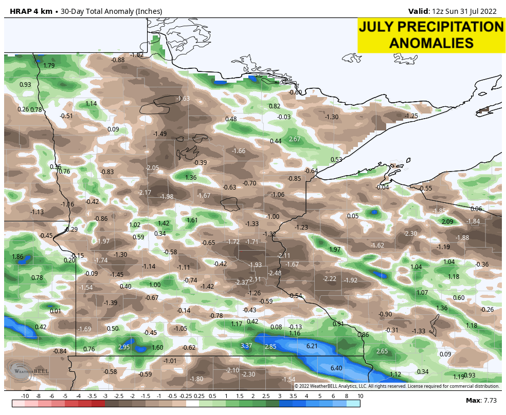 July 2022 in Minnesota was hotter, windier and drier than normal ...