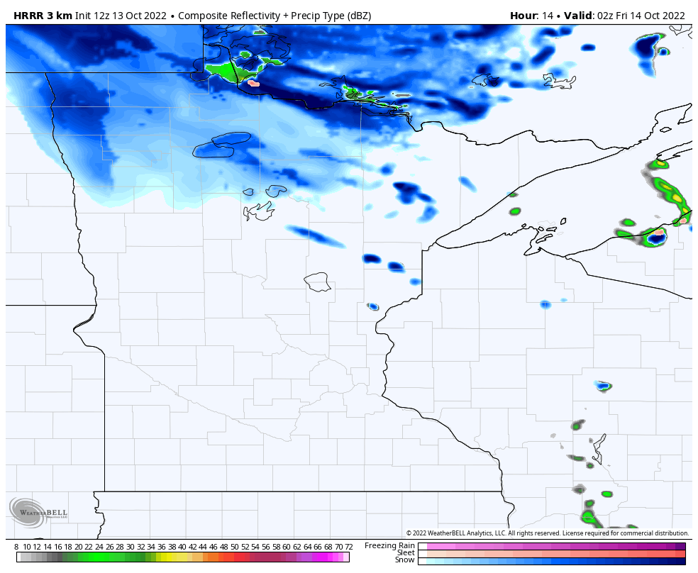Here comes the first snow for many in Minnesota - Bring Me The News