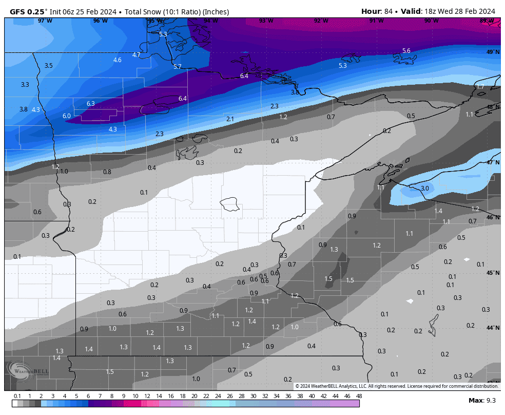 First 60 of the year on Monday? Accumulating snow to follow? - Bring Me ...
