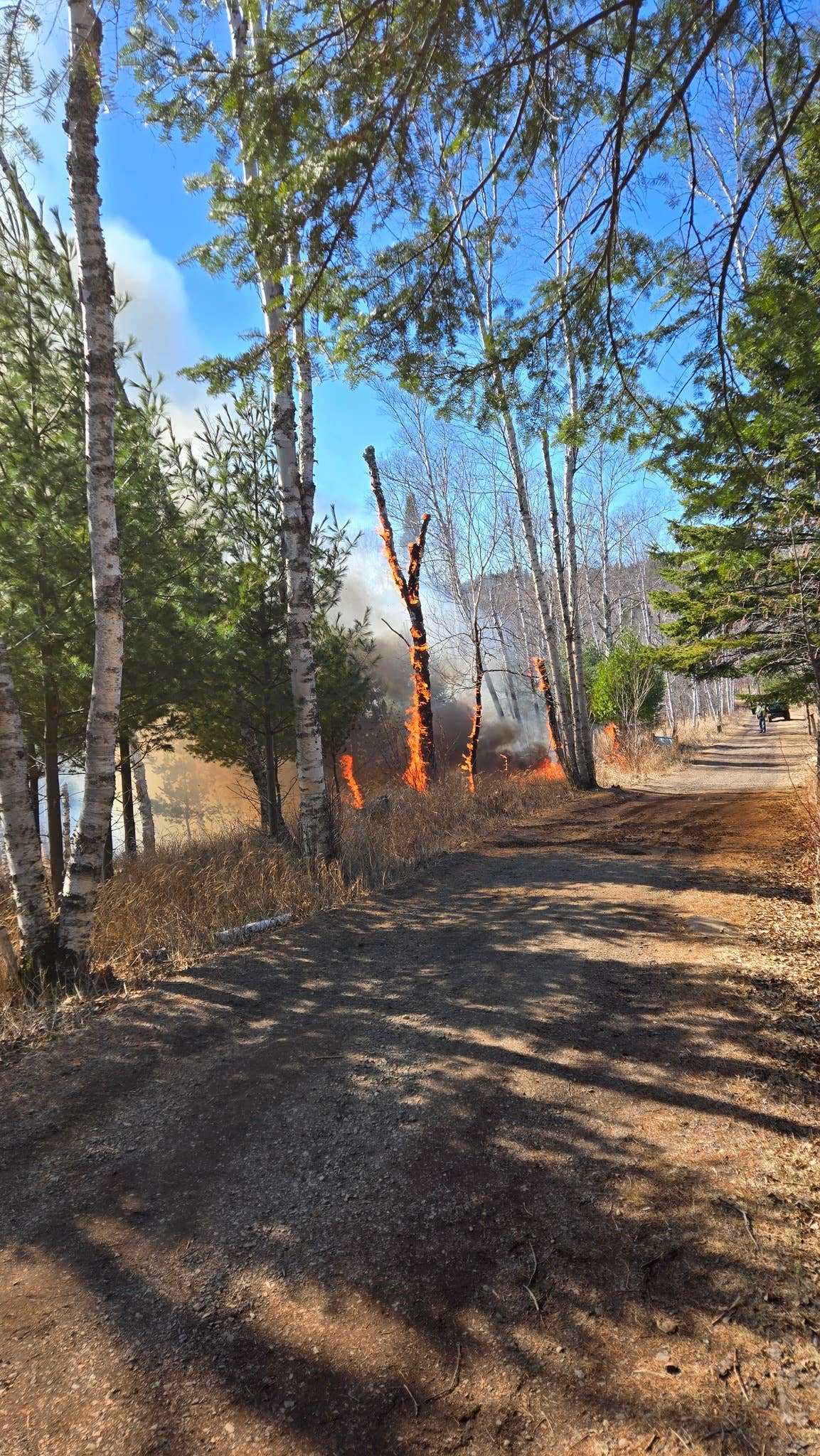 A wildfire forced evacuation of historic Split Rock Lighthouse this ...