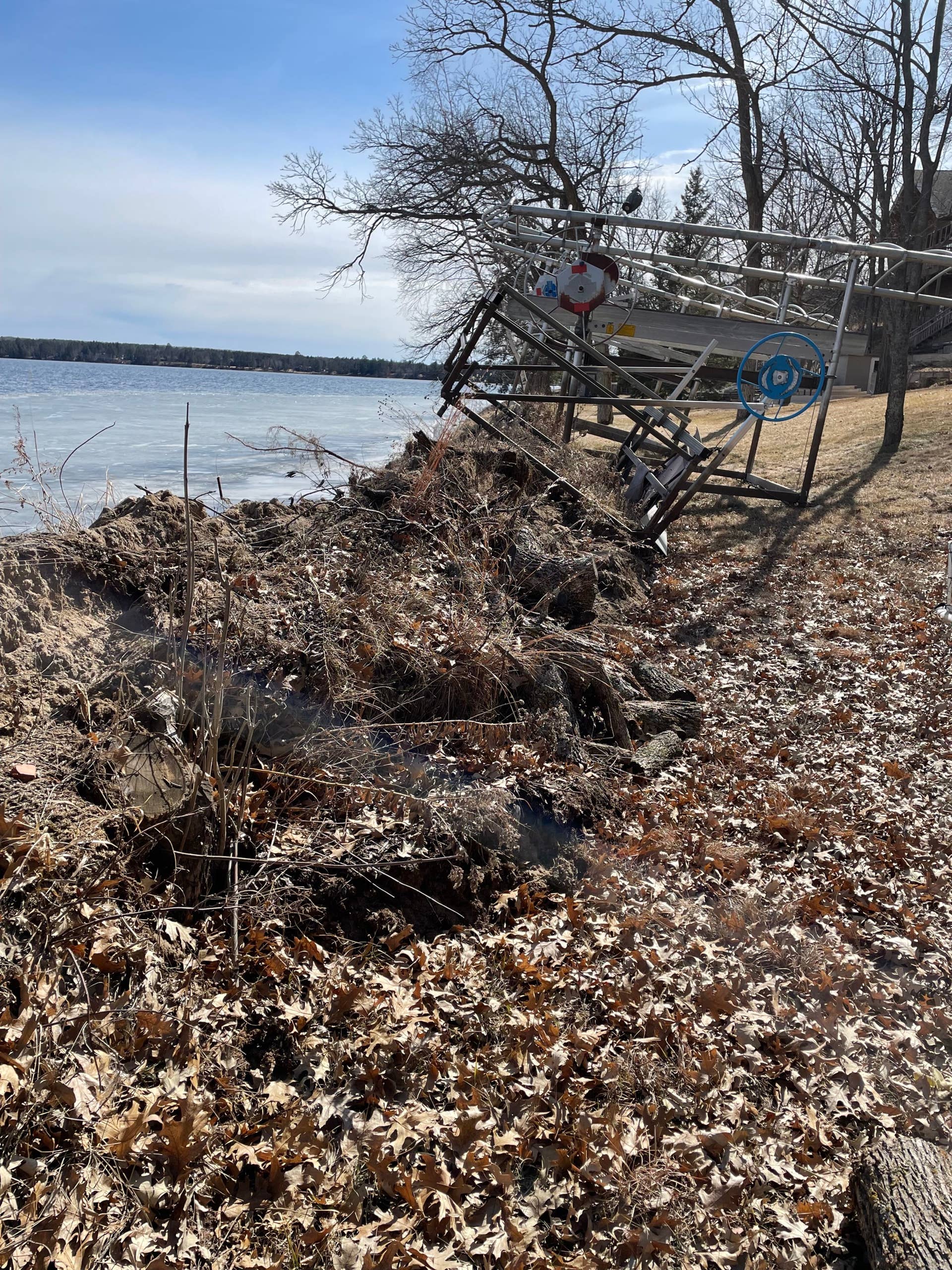 Ice ridges damage northern Minnesota shoreline - Bring Me The News
