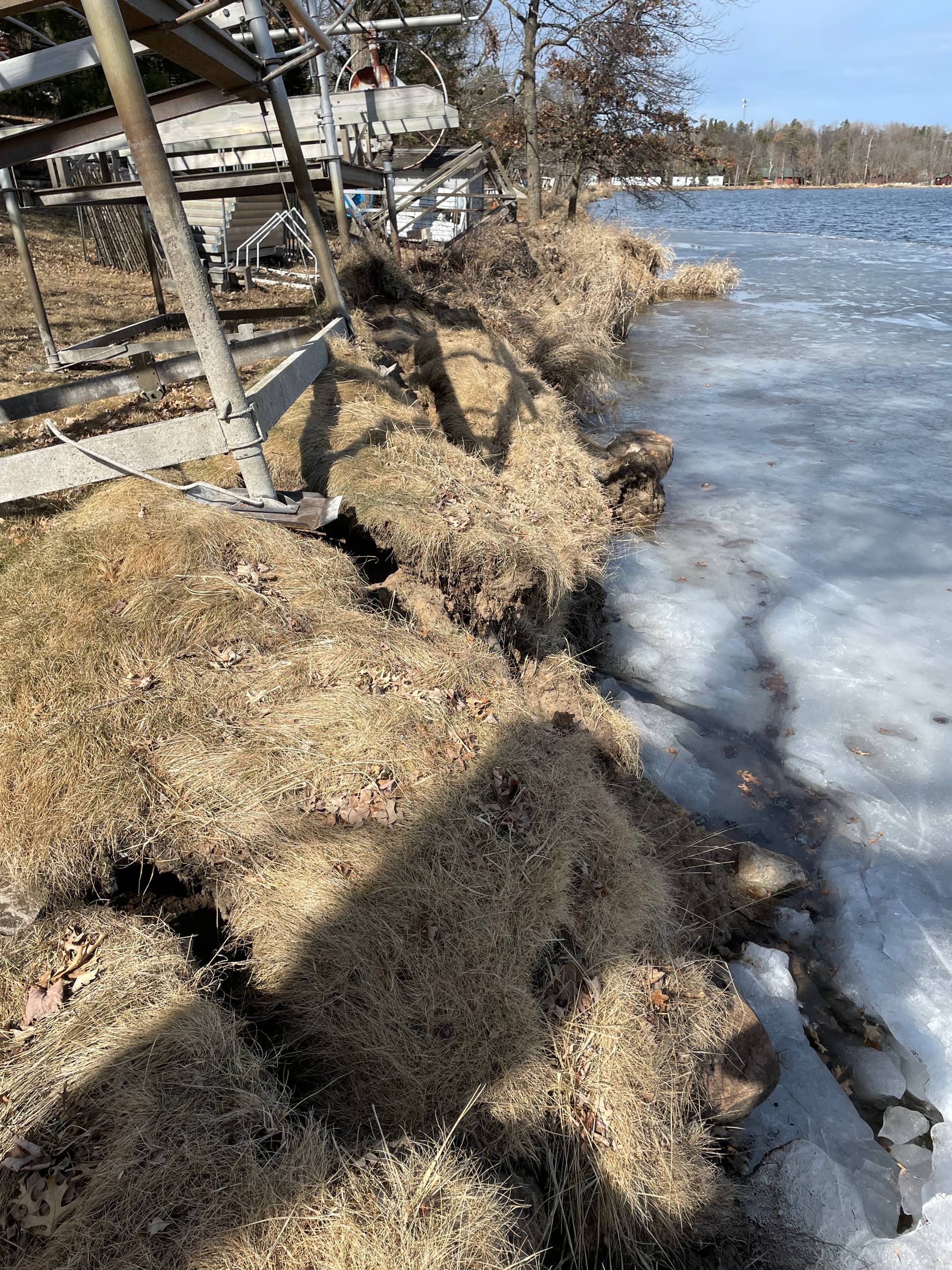 Ice ridges damage northern Minnesota shoreline - Bring Me The News