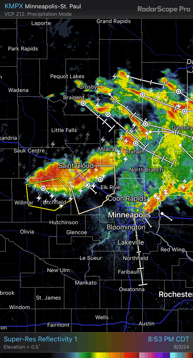 Saturday night severe thunderstorm watch includes the Twin Cities ...