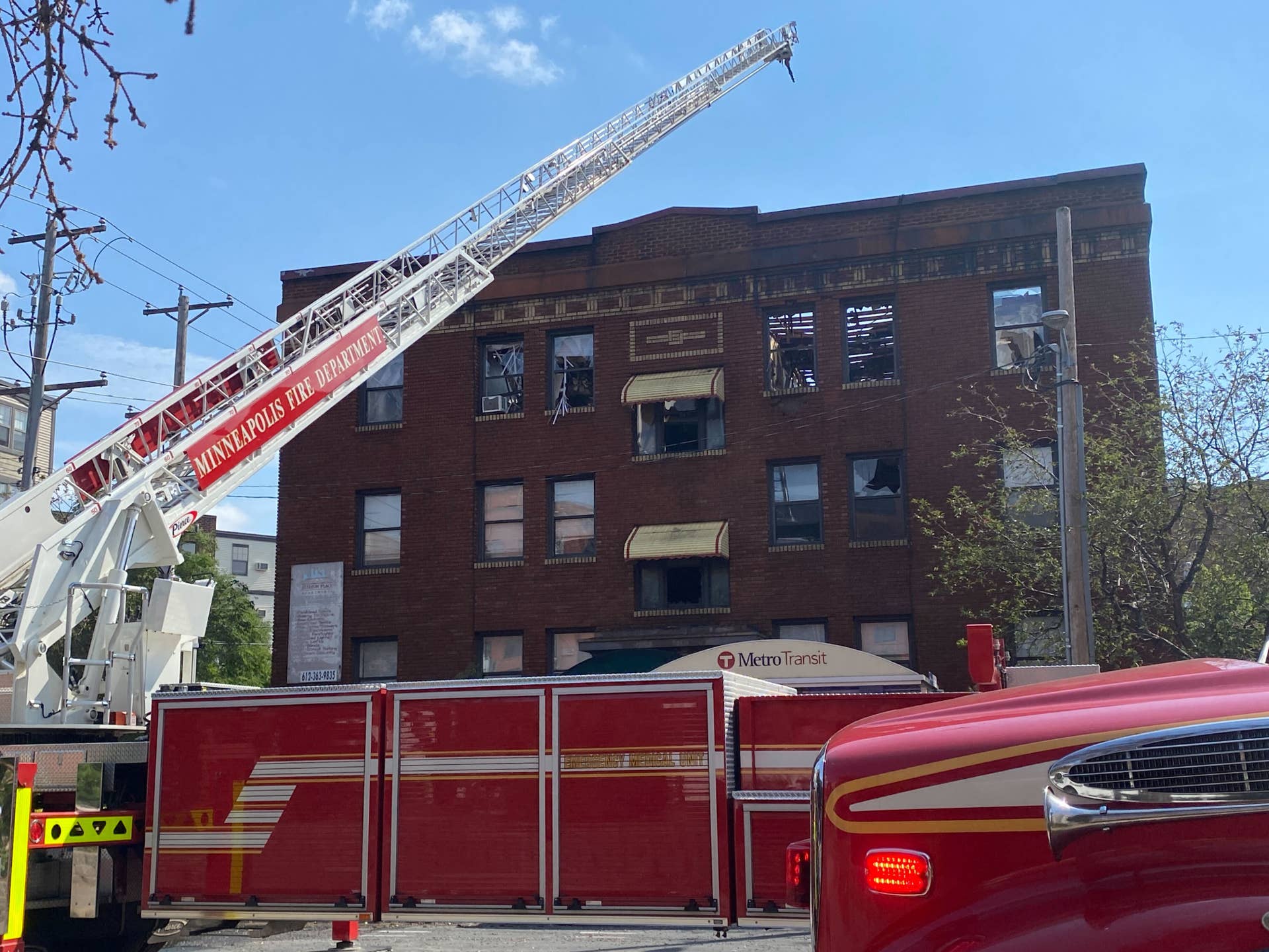 Four hospitalized, dozens displaced after Minneapolis apartment fire ...