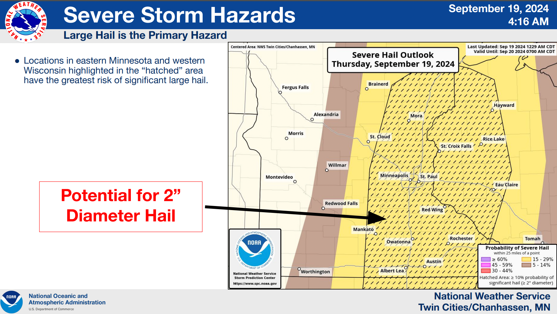Very large hail, tornadoes possible with severe storms in Minnesota ...