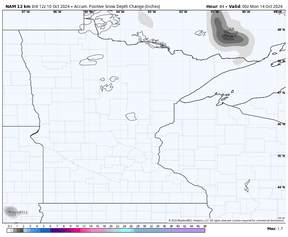 First snow of the season could be coming to Minnesota this weekend ...