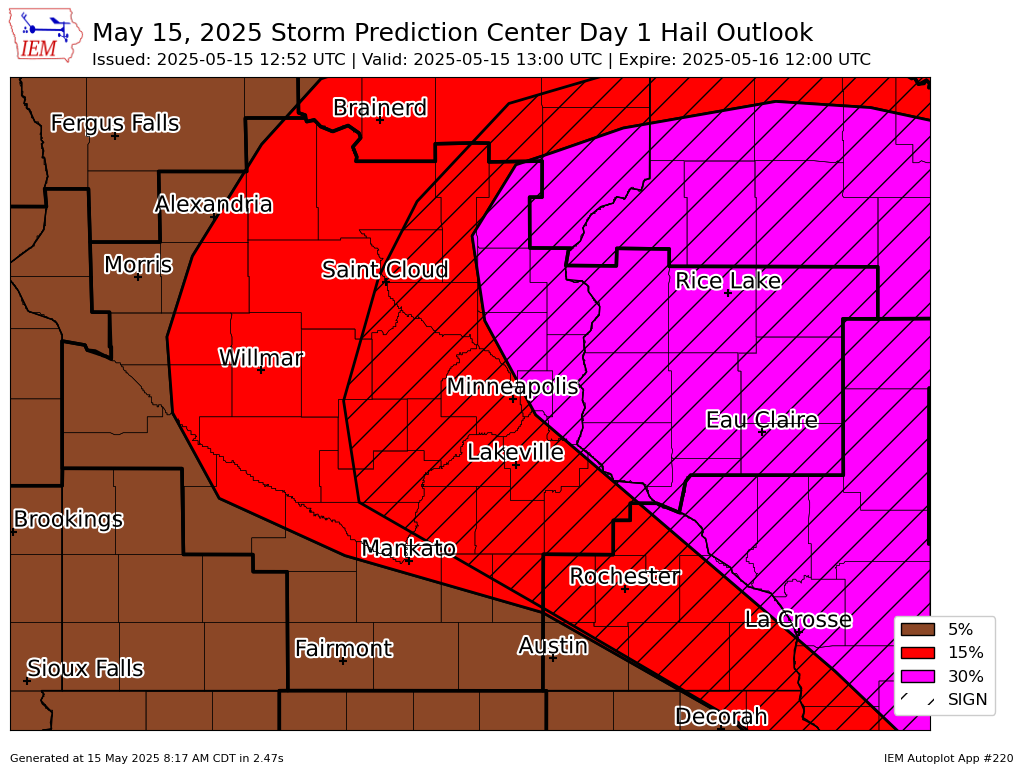 'Be ready to respond': Tornadoes, very large hail possible in Minnesota ...
