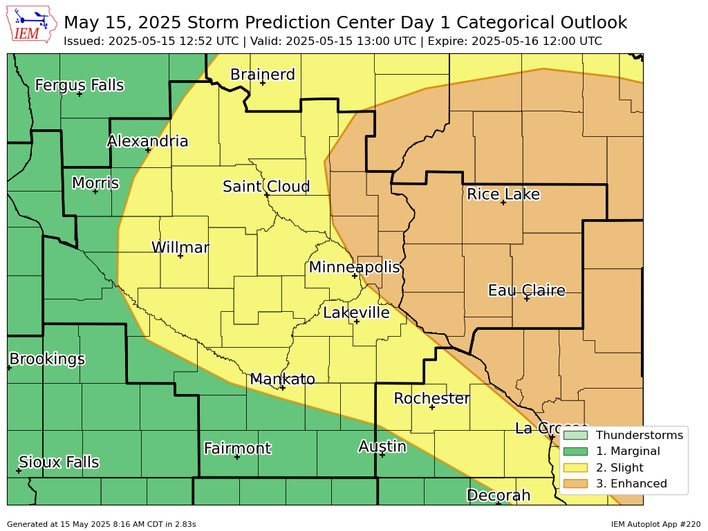 'Be ready to respond': Tornadoes, very large hail possible in Minnesota ...