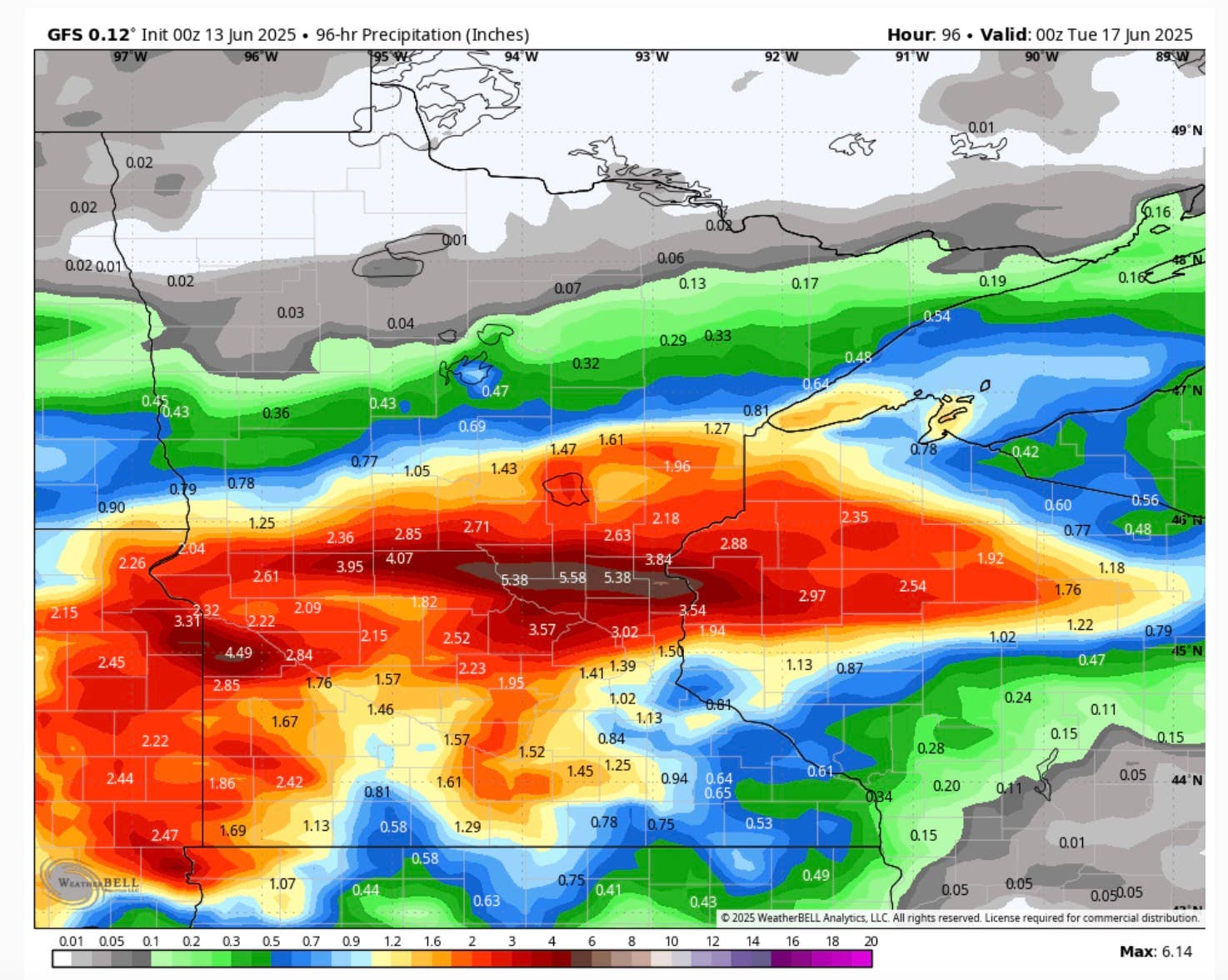 Flash flooding risk as storms bring over 5 inches of rain to Minnesota ...