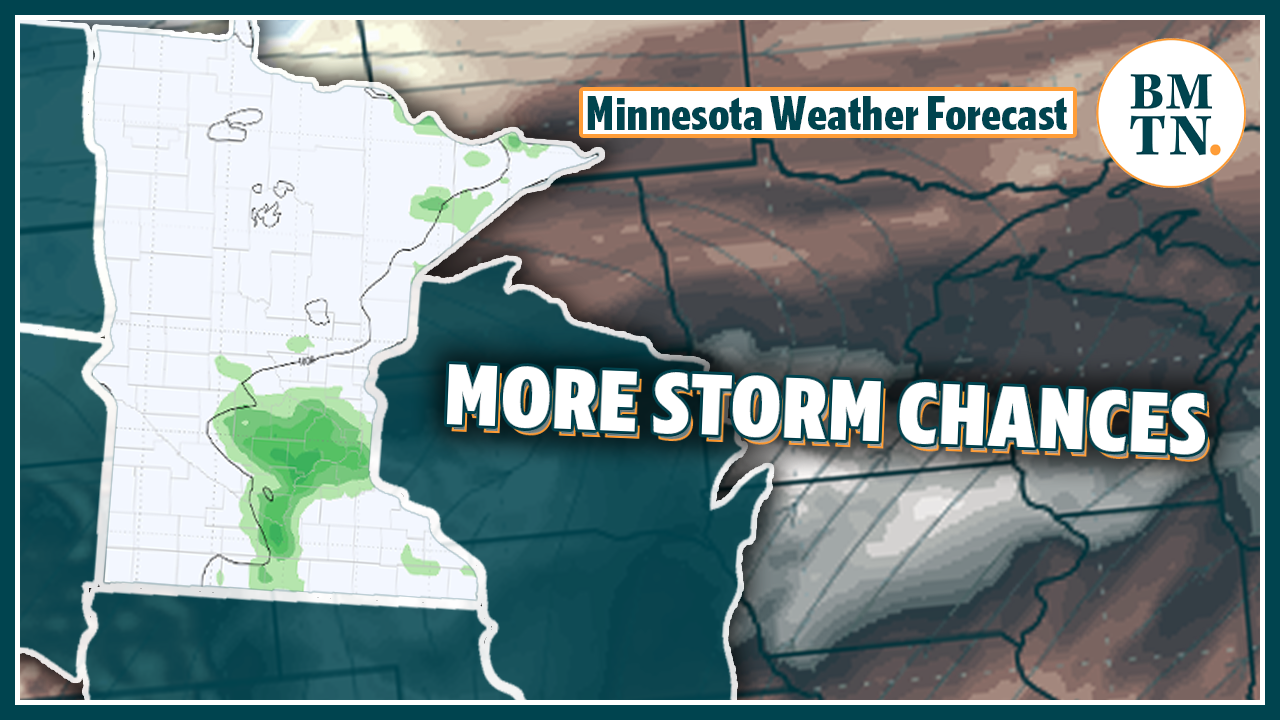 Heat begins to build with more widespread storm chances later this week ...